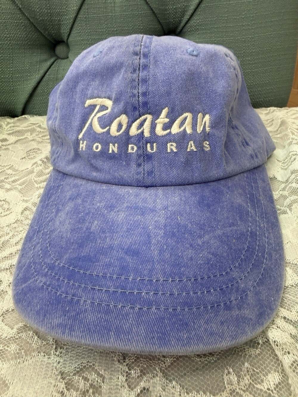 Vintage Honduras Embroidered Dad Hat Embroidered Baseball Cap, Baby Blue NWOT